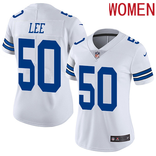 2019 Women Dallas Cowboys #50 white Nike Vapor Untouchable Limited NFL Jersey->women nfl jersey->Women Jersey